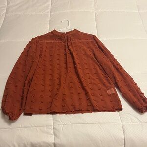Rust Textured Women's Top